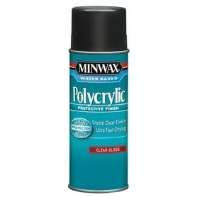 Minwax Gloss Polycrylic Spray Protective Finish Spray Varnish, 11.5 Oz.