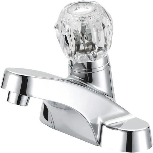 Single Handle Acrylic Bathroom Lavatory Faucet Globe Union Bathroom Faucets