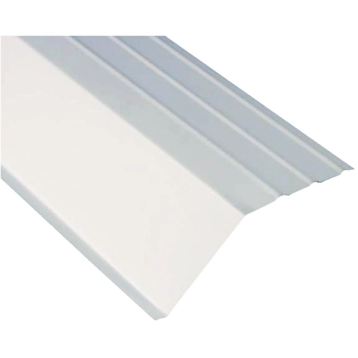 Amerimax 5 In. Galvanized Steel Roof Apron Flashing, White