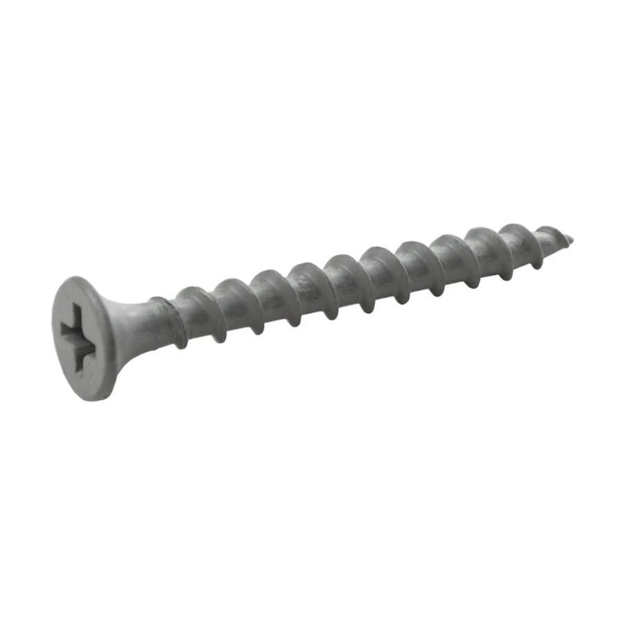 Grip-Rite PrimeGuard Ten #6 x 1-5/8-in Gray Polymer Deck Screws (5-lbs)