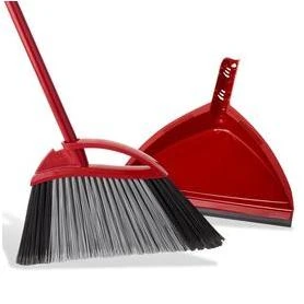 BROOM ANGLE W/DUST PAN LARGE