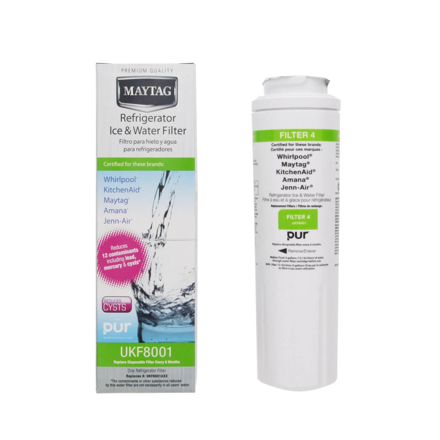 Ukf8001axx Maytag Refrigerator Water Filter For Ice And Water Dispenser