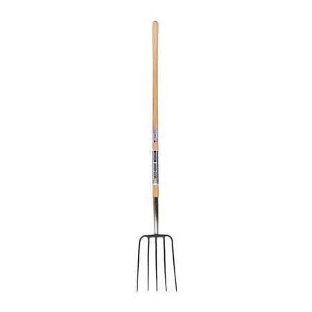 Mf-25 5 Tine Manure Fork With 48 Inch Hardwood Handle