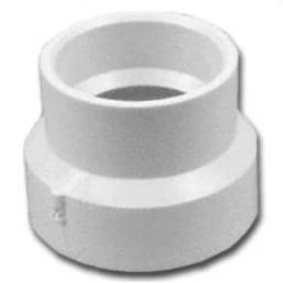2 In. Hub X 1-1/2 In. Hub Schedule 40 Dwv Reducing Pvc Coupling