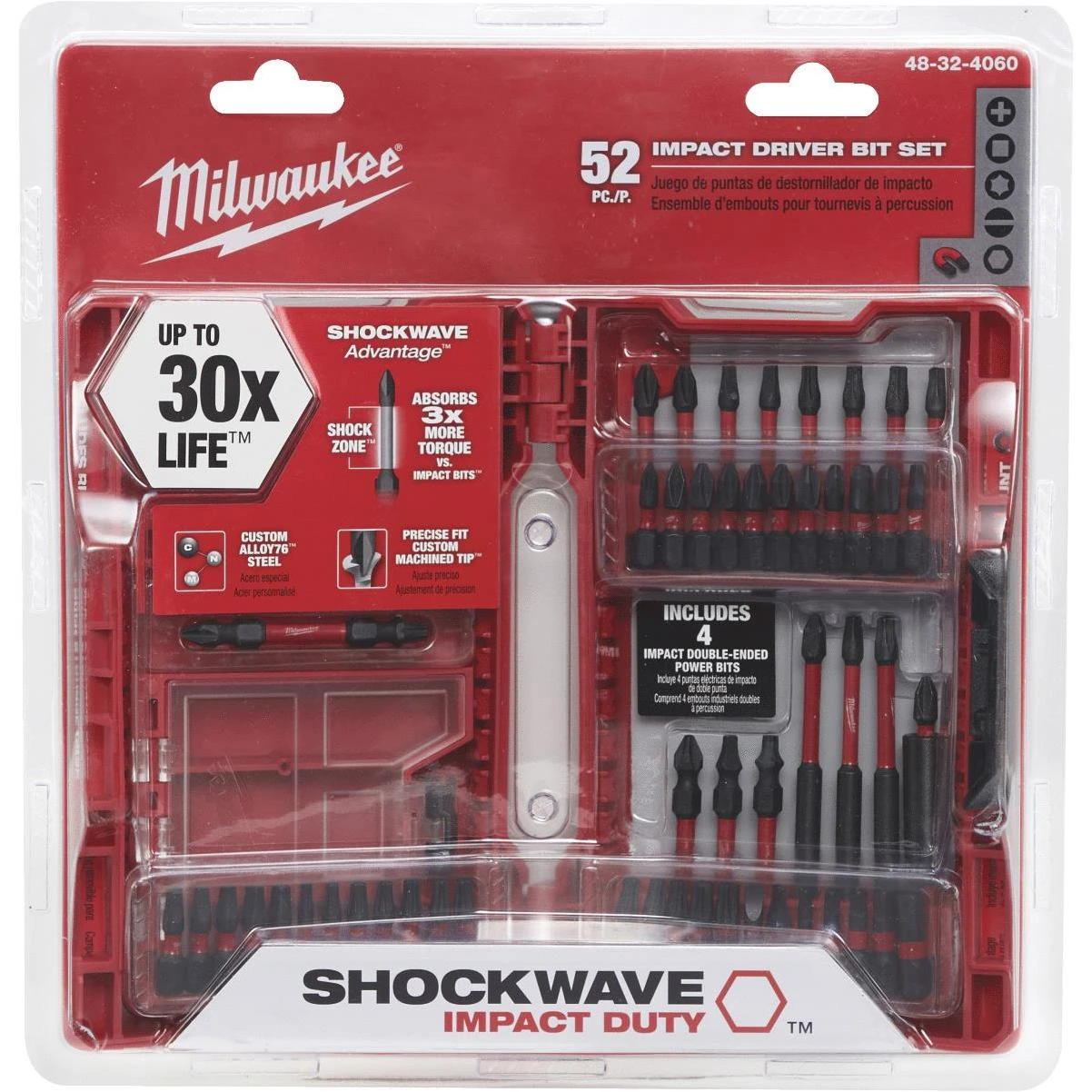 Shockwave 52-piece Impact Screwdriver Bit Set Model 48-32-4060