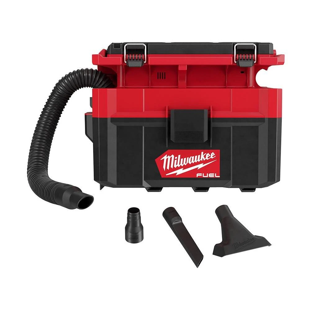 Milwaukee M18 FUEL PACKOUT 18-Volt Lithium-Ion Cordless 2.7 Gal. Wet/Dry Vacuum (Tool-Only), Reds / Pinks