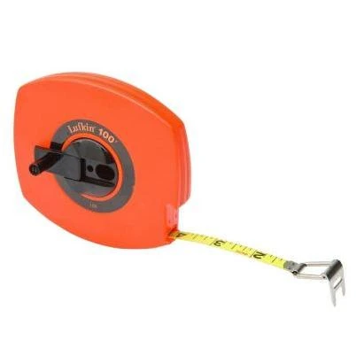 3/8 in. x 100 ft. Hi-Viz Orange Universal Lightweight Long Steel Tape Measure
