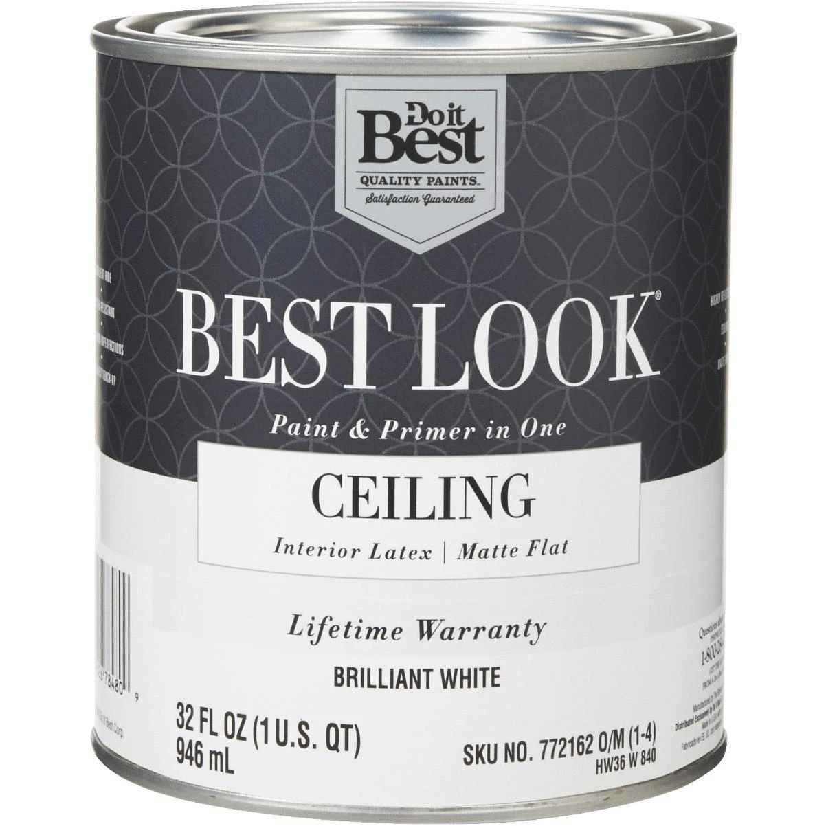 Do it Best Best Look Latex Paint & Primer In One Matte Flat Ceiling Paint