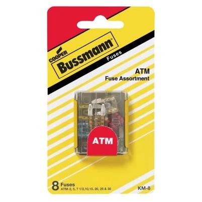 KM Series 8-Piece ATM Mini-Blade Automotive Fuse Kit
