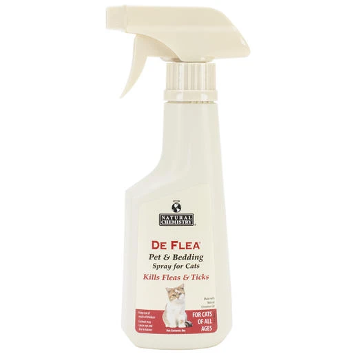 Deflea Pet & Bedding Spray For Cats, 8 Ounce