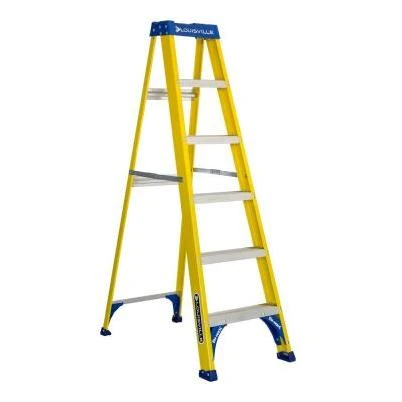 6-Ft. Step Ladder, Fiberglass, Type I, 250-Lb. Duty Rating