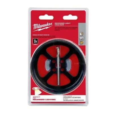 6-3/8 in. Carbide Recessed Light Hole Saw With Pilot Bit