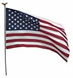 Valley Forge Flag 3ft x 5ft Printed U.S. American Flag Set - VALLEY FORGE FLAG CO.