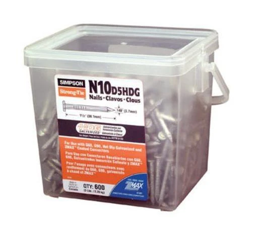 Strong-Drive SCN SMOOTH-SHANK CONNECTOR Nail  1-1/2 in. x 0.148 in. HDG (600-Qty)