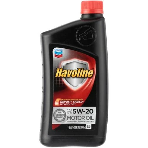 Havoline Sae 5w-20 Motor Oil 1 Quart Bottle - High Performance Engine Oil