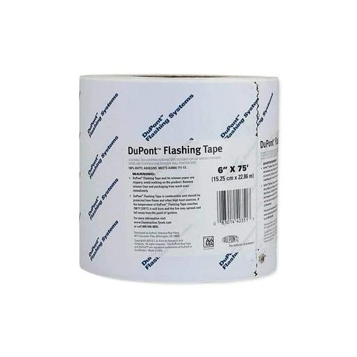 Tyvek Flashing Tape - 6 Inch X 75 Feet - Durable Weatherproof Seal