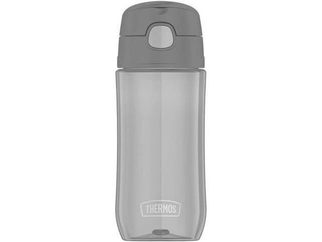 Thermos 16 oz. Kid s Funtainer Plastic Water Bottle w/ Spout Lid - Cool Gray