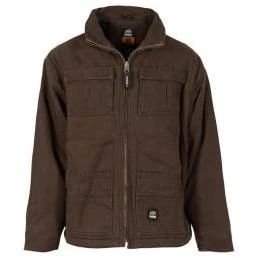 Berne Apparel Ch317bbt440 Washed Chore Coat, Bark Color, Large Size