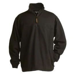 SP250BKR360 Small Regular Original Fleece Quarter Zip Sweatshirt - Black
