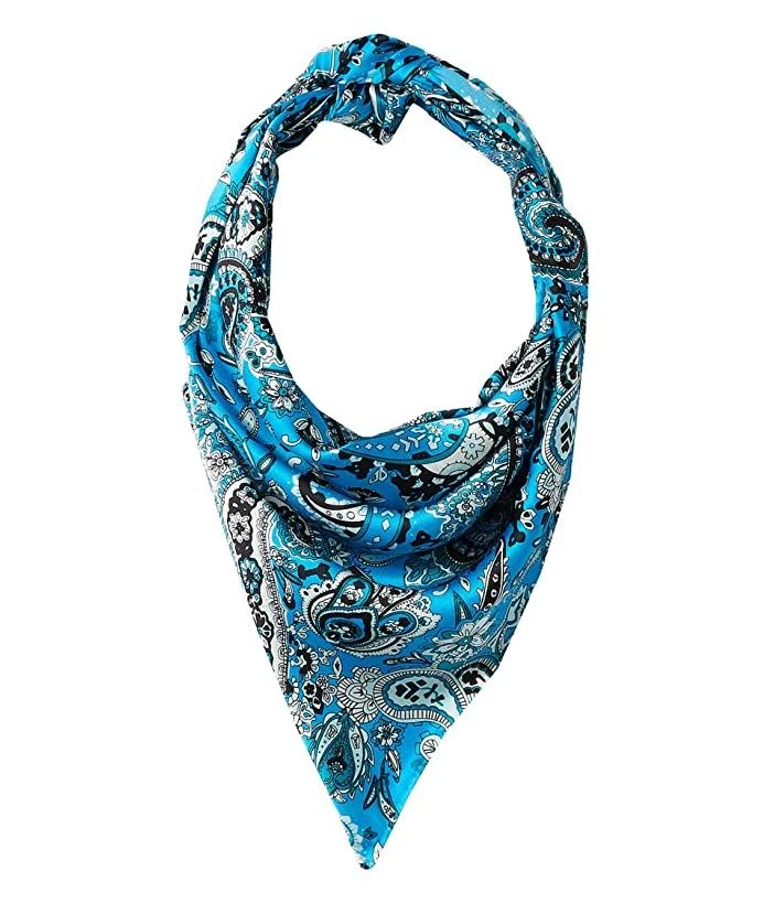 904233 Paisley Wild Rag&#44; Turquoise - 33 x 33 in.