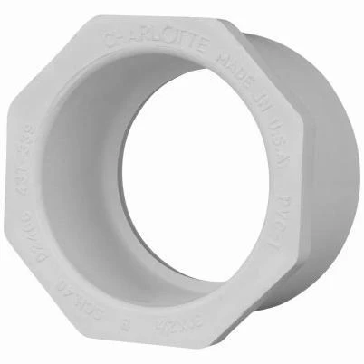 GENOVA PRODUCTS 3/4" X 1/2" PVC Sch. 40 Reducing Bushing
