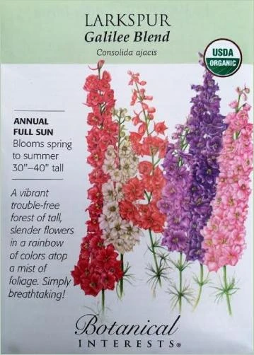 Blend Larkspur Seeds - 750 Milligrams For Vibrant Gardens