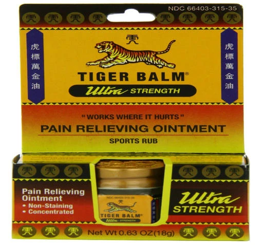 Tiger Balm 0.63 Oz. Ultra Strength Pain Relieving Ointment T-31510