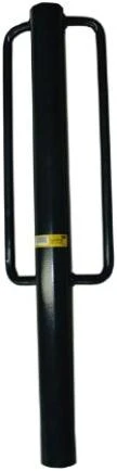 90115 Post Driver With Handles, Grey - Heavy Duty Tool For Driving Posts