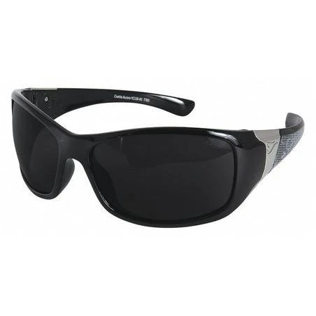 Yc116-a1 Civetta Aurora Safety Glasses With Black Frame And Smoke Lenses