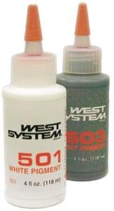 501-8 White Pigment 4 Ounce Epoxy Colorant For Tinting