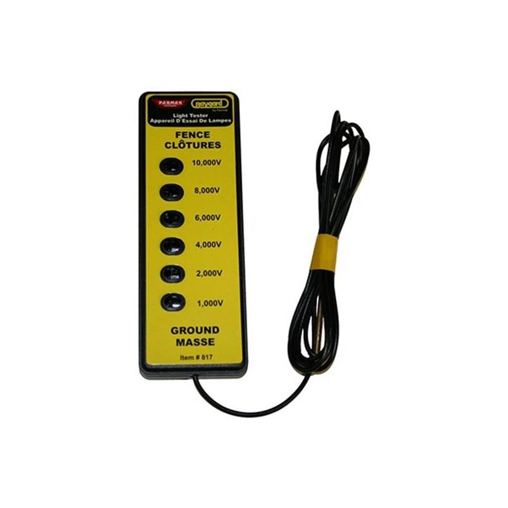 817 6 Light Electric Fence Tester For Reliable Monitoring
