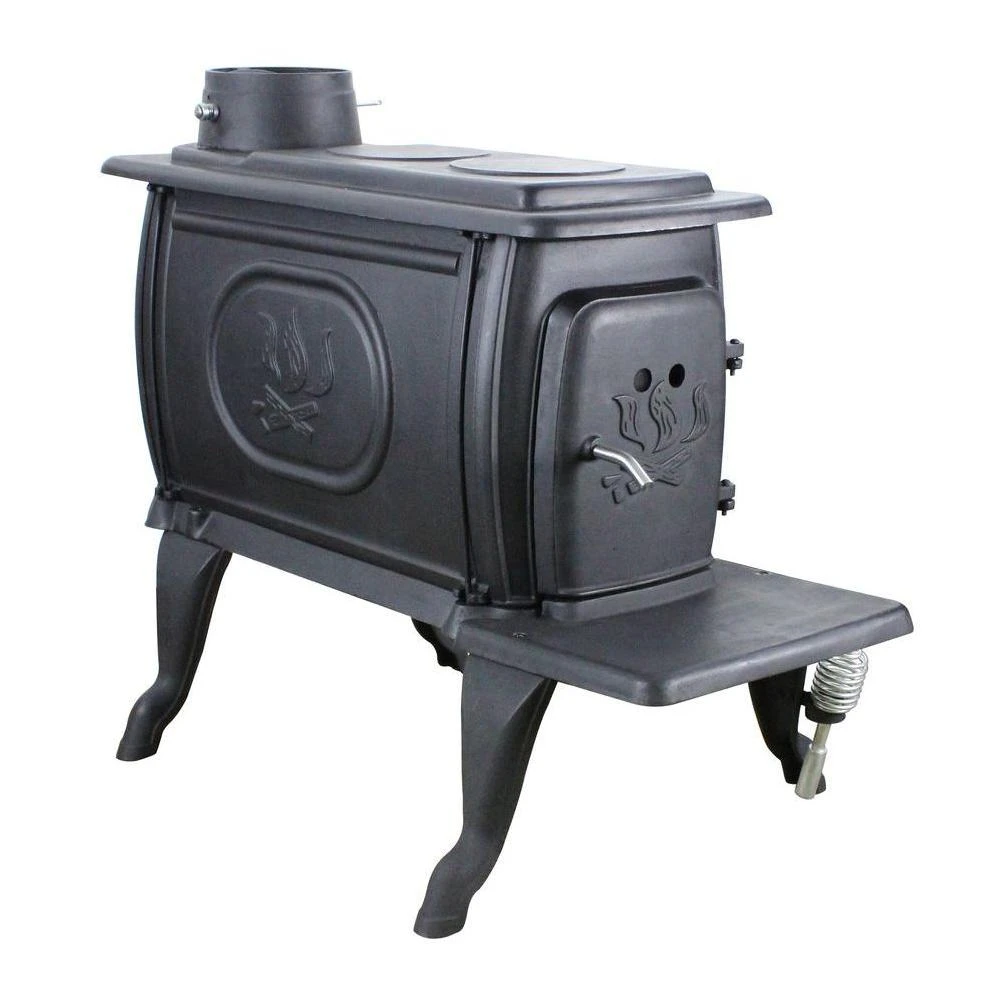 US Stove Logwood 900 sq. ft. 2020 EPA Certified Cast Iron Wood-Burning Stove