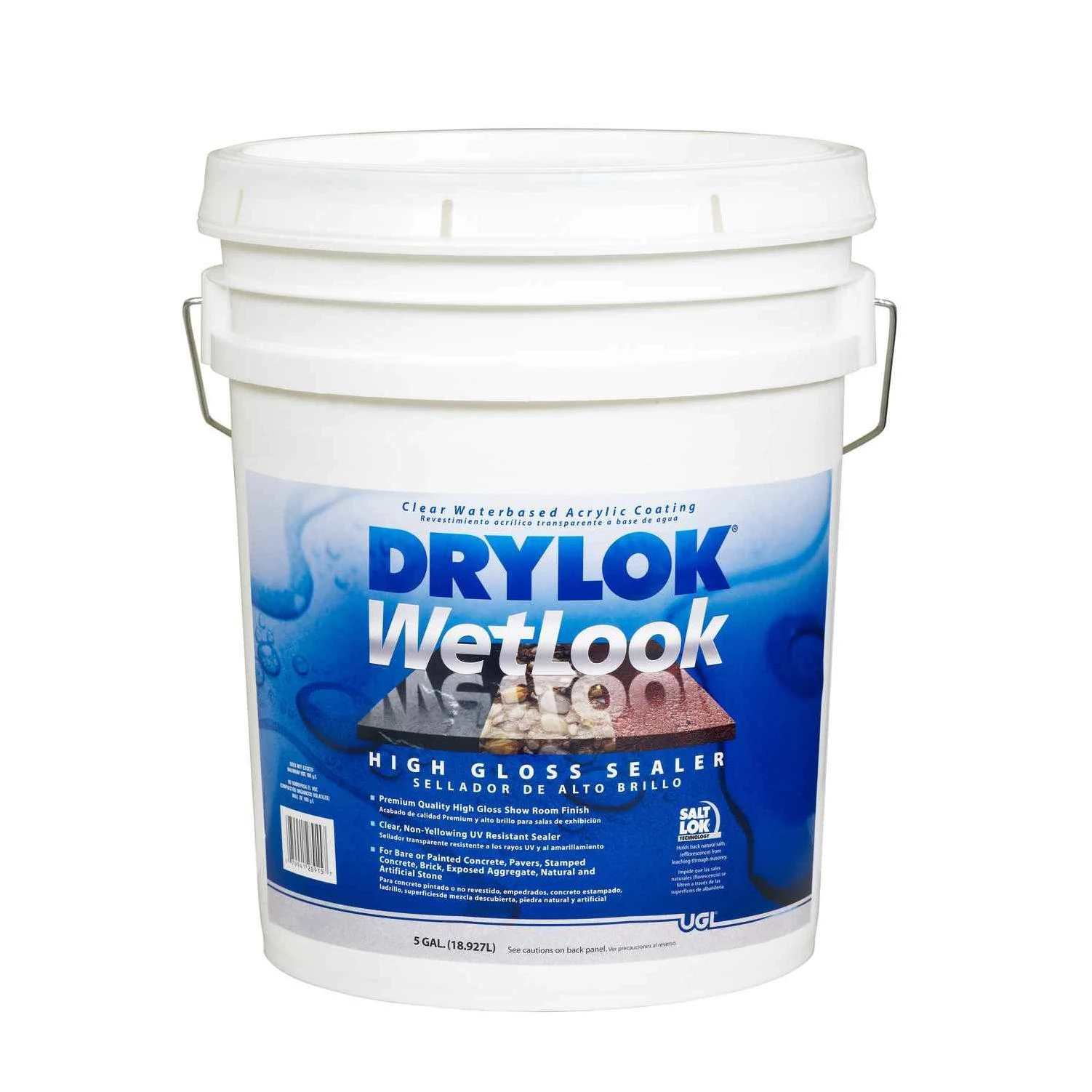 Drylok WetLook Clear Clear Latex Concrete And Masonry Sealer 5 gal.