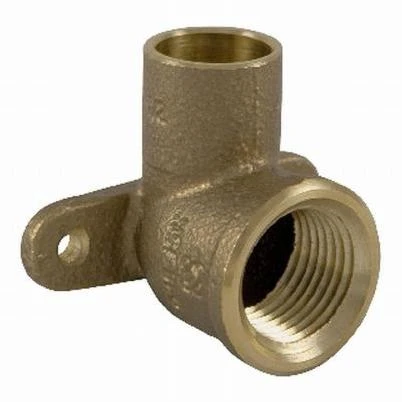 Copper Pipe Drop Ear Elbow, 90 Degrees, 1/2 In. CxF