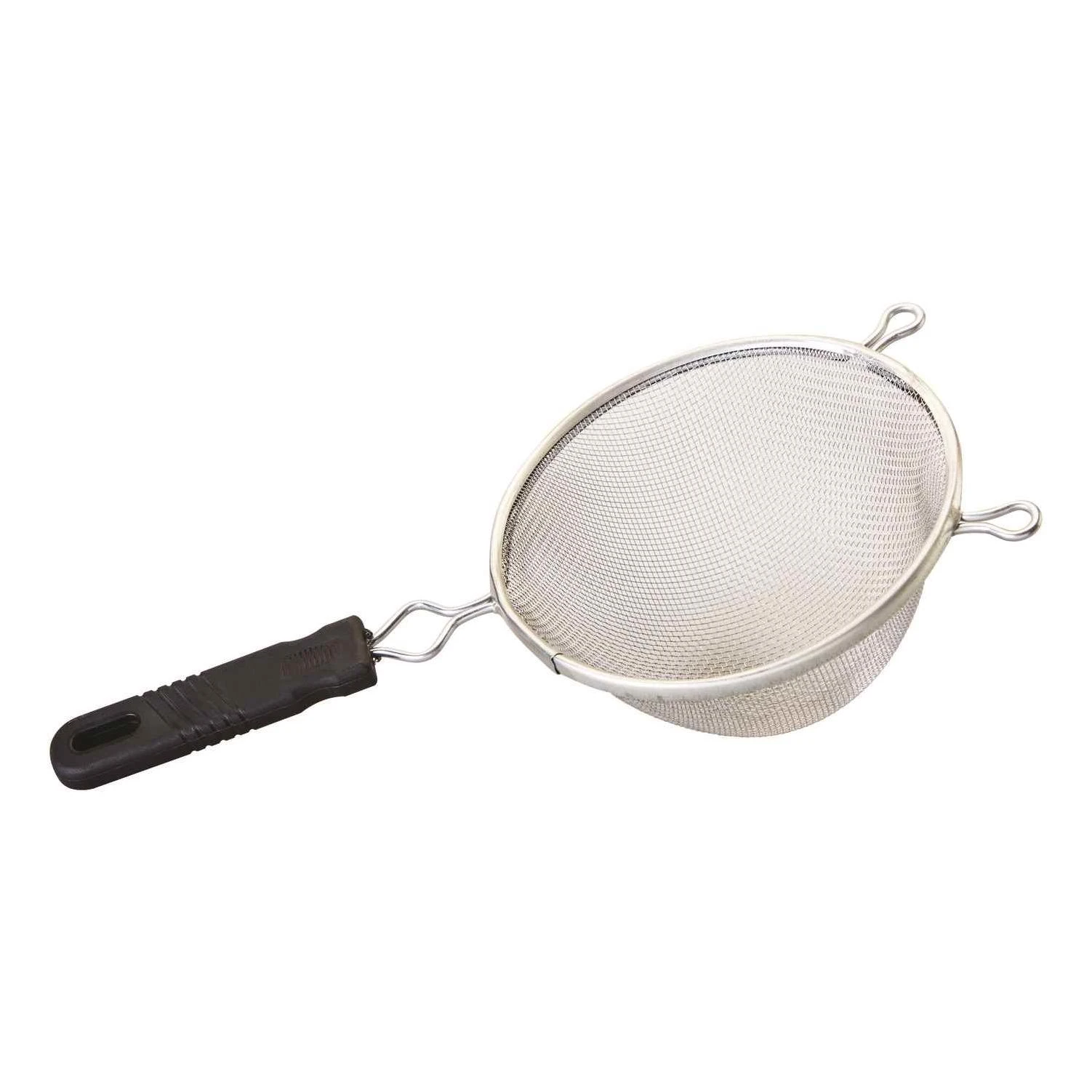 Good Cook 6 in. L Silver/Black Mesh Strainer