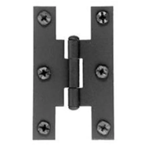 Acorn AH1BQ Flush H-Hinge Black, 3" x 1-11/16"