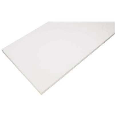 12 in. x 36 in. White Laminated Wood Shelf