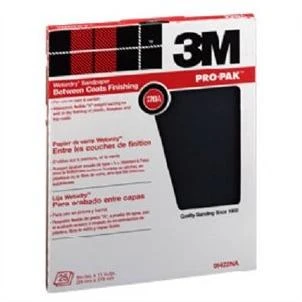 3M Pro-Pak Wetordry Sanding Sheets, 220A-Grit, 9-Inch by 11-Inch