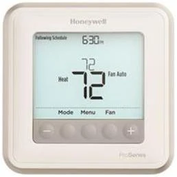 T6 Pro Programmable Thermostat For 2 Heat/1 Cool Heat Pumps Or 2 Heat/2 Cool Systems