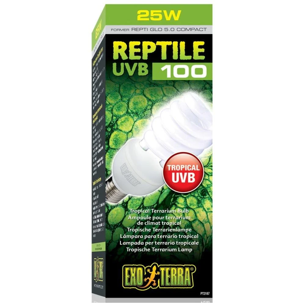 Exo-Terra Reptile UVB100 Bulb, 26 Watts