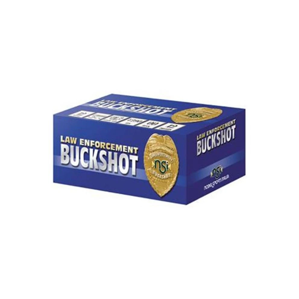 12 Gauge 2.75" 00 Buckshot Ammo, 12 Pellets, Model Ns 1200bk10