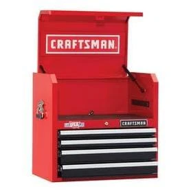 CRAFTSMAN Heavy-Duty 26-in W x 24.5-in H 4-Drawer Ball-bearing Steel Tool Chest (Red)