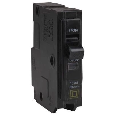 Square D QO 20 amps Plug In Single Pole Circuit Breaker
