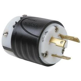 Legrand 30-Amp 125-Volt Black 3-Wire Grounding Plug