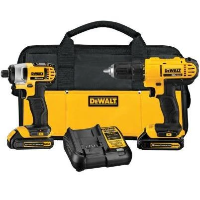 20-Volt Max Drill/Driver & Impact Driver Combo Kit, 1/2 In., (2) Batteries