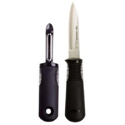Good Grips Peeler & Paring Knife Set, Stainless Steel/Black