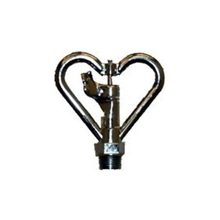QVS 005110 Chrome Plated Metal Full Circle Spinner Sprinkler, Silver