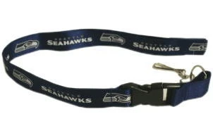 Seattle Seahawks Breakaway Lanyard With Key Ring - Official Nfl Merchandise