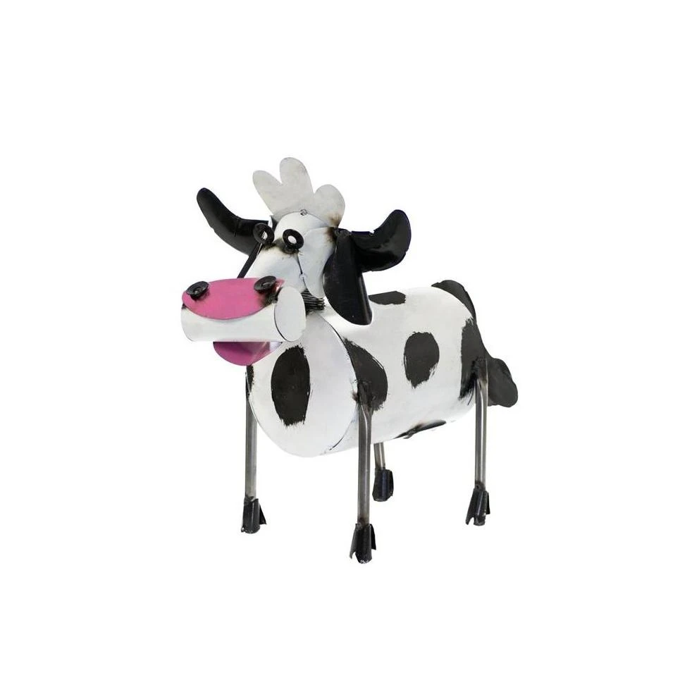 10063 Medium Spring Neck Cow Figurine For Home Decor