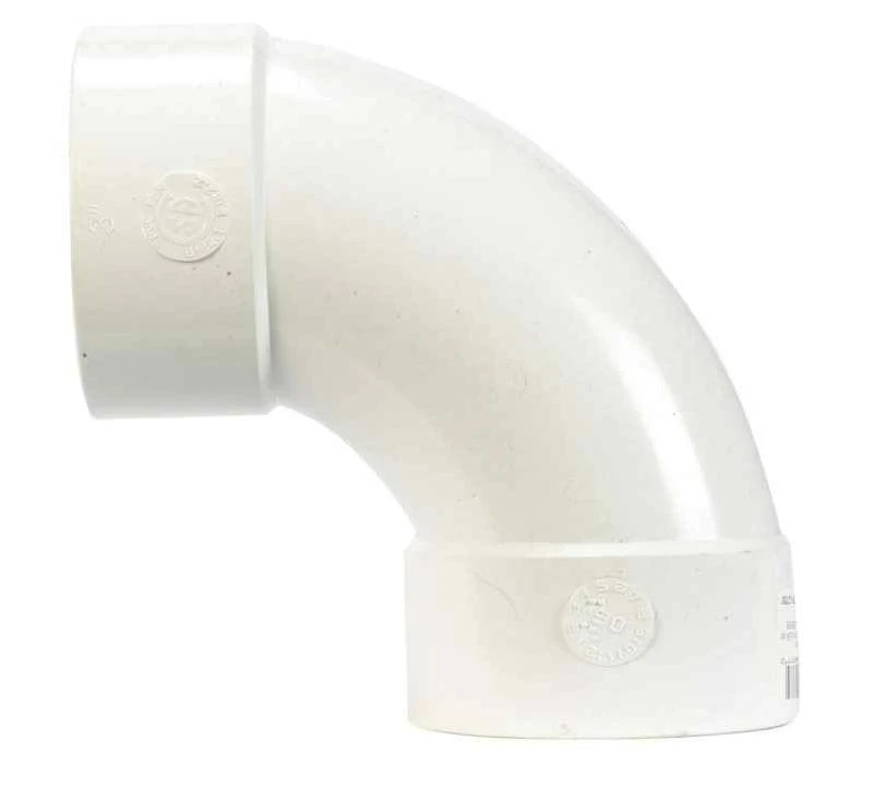 Plastic Trends SDR35/3034 3 in. Hub x 3 in. Dia. Hub PVC Elbow